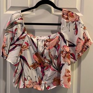 Leith floral top